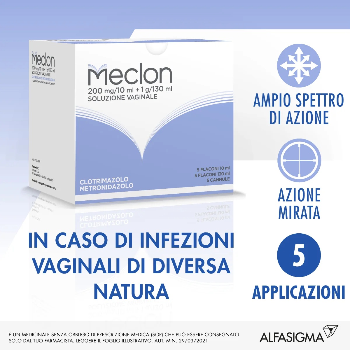 MECLON Solution vaginale Meclon 5 flacons infections vaginales