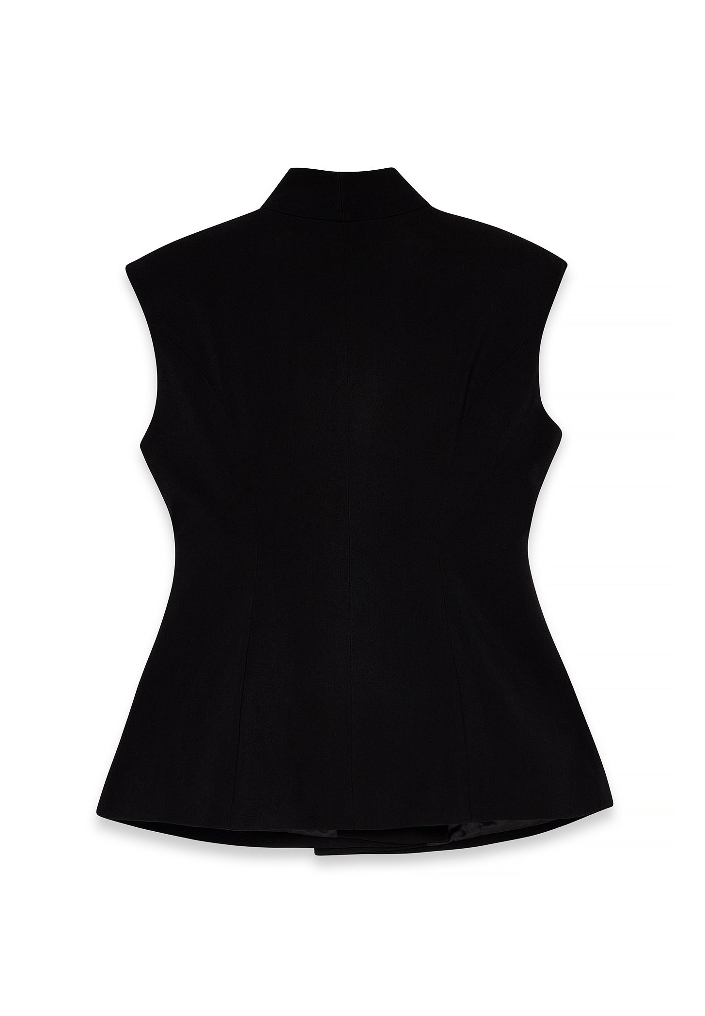 NA-KD SCULPTURED TAILORED - Gilet - noir
