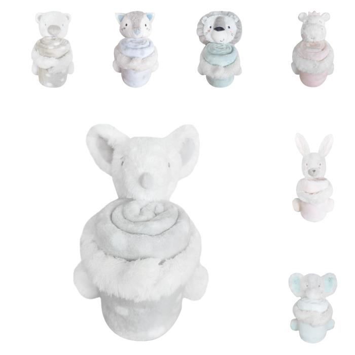 Set regalo Kikkaboo 2 in 1 con copertina per neonati, piumino da 25 cm, coperta da 100 x 70 cm [Grigio]