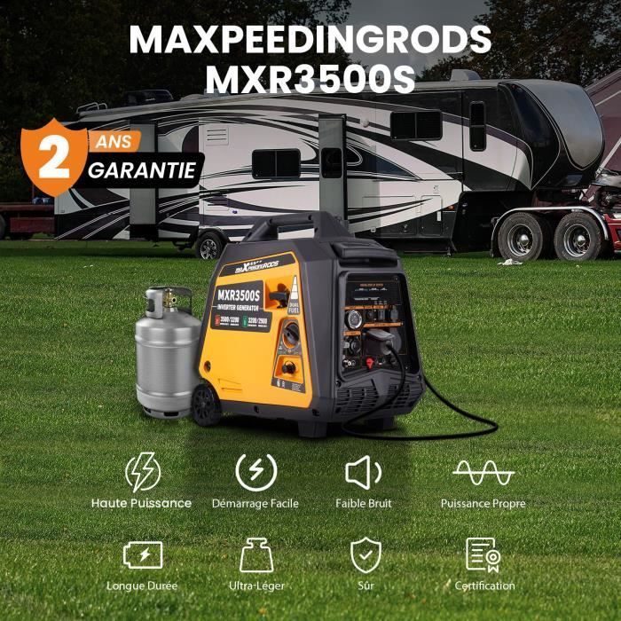 3200W/3500W invertergenerator voor benzine en LPG - stil en draagbaar