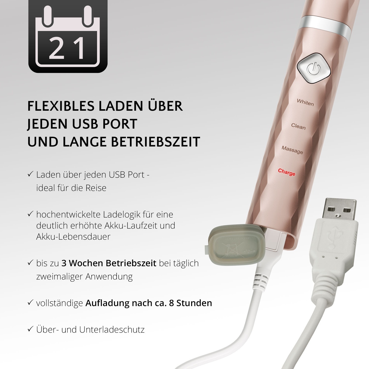 Ailoria električna četkica za zube FLASH TRAVEL USB sonična četkica za zube - jedna veličina