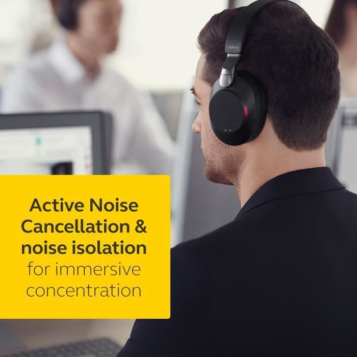Kabellose Kopfhörer – JABRA – Evolve2 85 – USB-C – Stereo – Aktive Geräuschunterdrückung