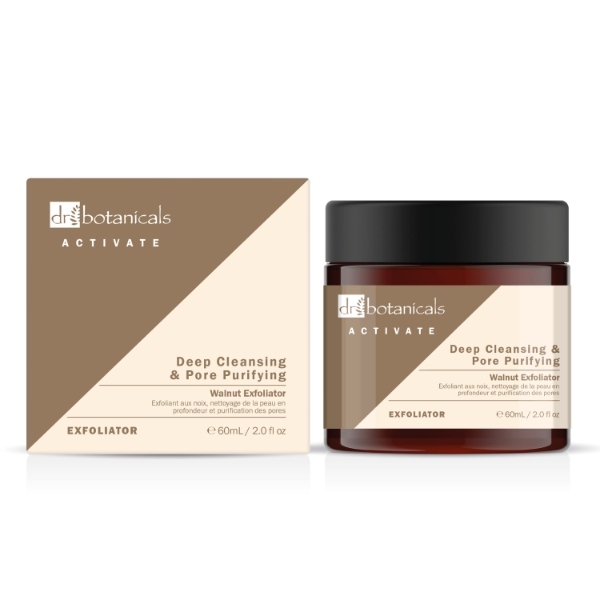 Dr. Botanicals Čisticí exfoliační přípravek s vlašským ořechem Duo Pack 2 x 60ml