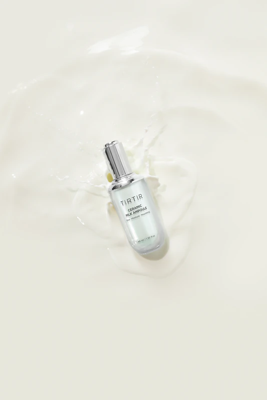 TIRTIR Ampola de Leite Cerâmico, sérum facial hidratante com efeito iluminador.