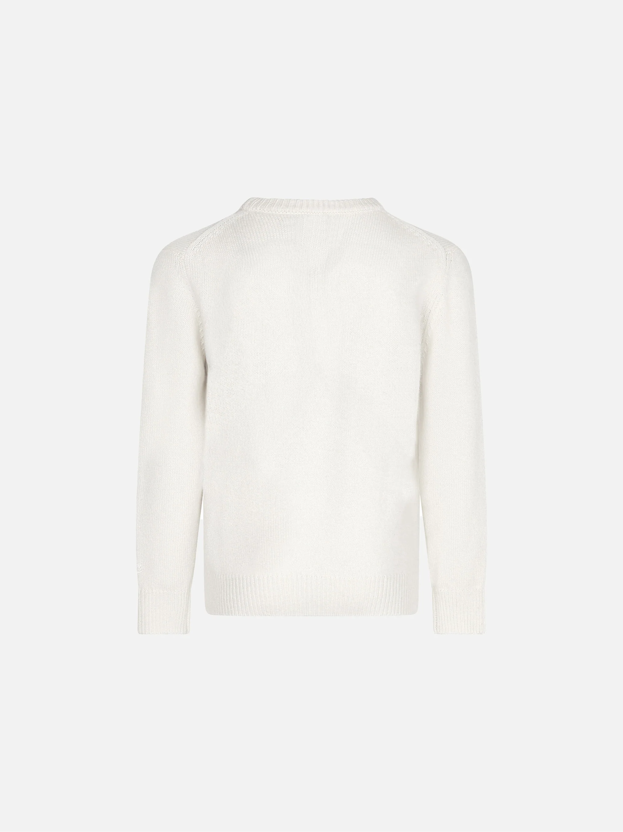 Maglione bianco da bambina con stampa lurex L'Étoile