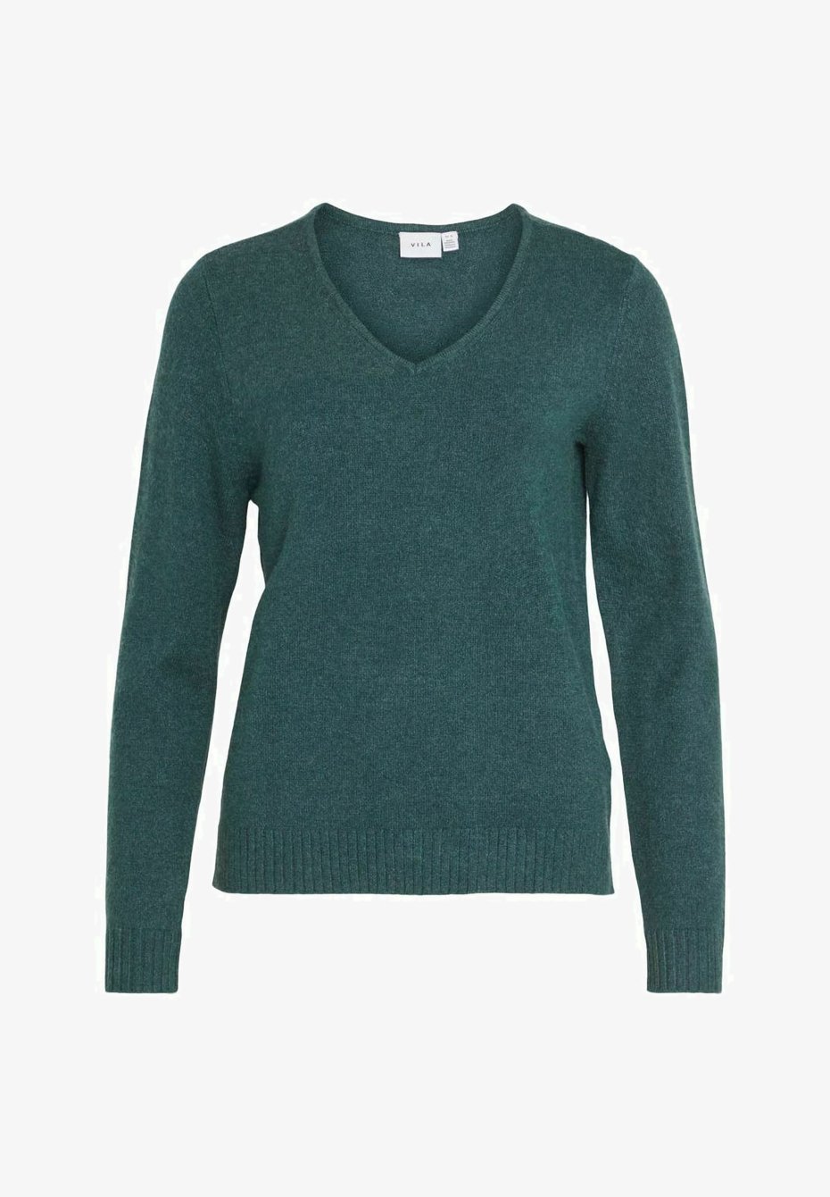 VILA VIRIL L/S V-NECK TOP - Maglione - pino ponderosa
