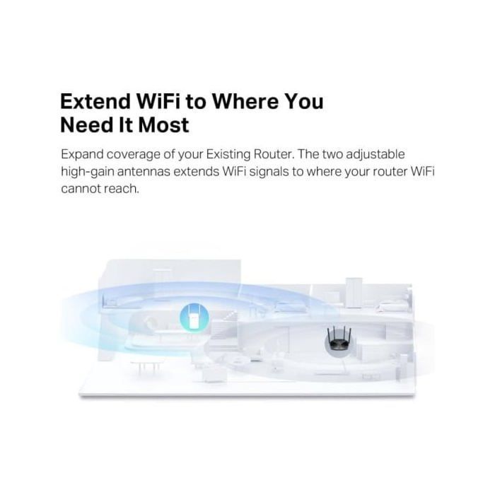 Network repeater - MERCUSYS - ME60X - 1000 Mbps - Wi-Fi 6 - White