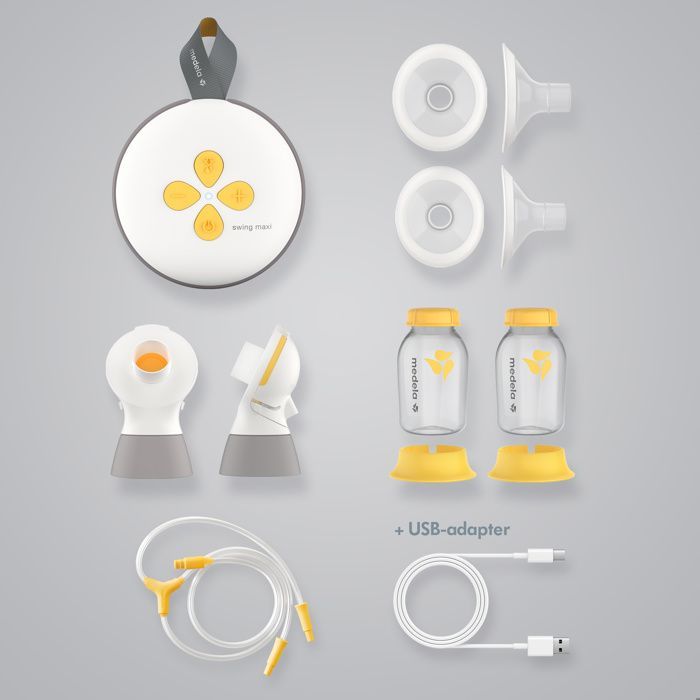 MEDELA - Swing Maxi RD Doppel-Elektro-Milchpumpe 21 mm / 24 mm - Schnelles Abpumpen