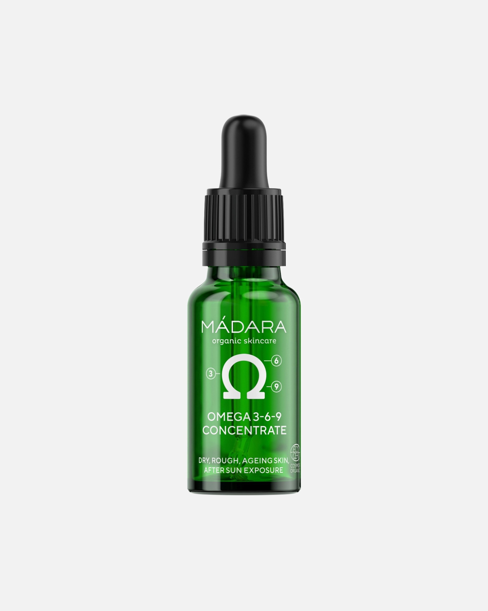 MÁDARA Kosteuttava seerumi yksittäisillä aktiiviaineilla (Omega 3-6-10) – 17,5 ml