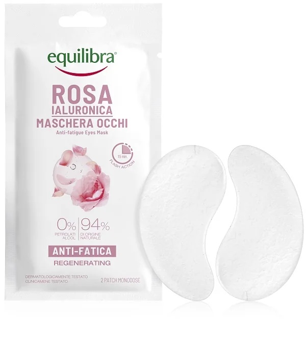 EQUILIBRA Equilibra Hyaluronic Pink Eye Mask Anti Fatigue Action