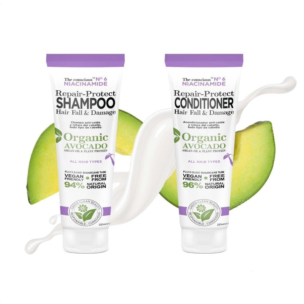 The conscious™ kondicionierius su niacinamido atkuriamuoju ir apsauginiu kondicionieriumi – 225 ml