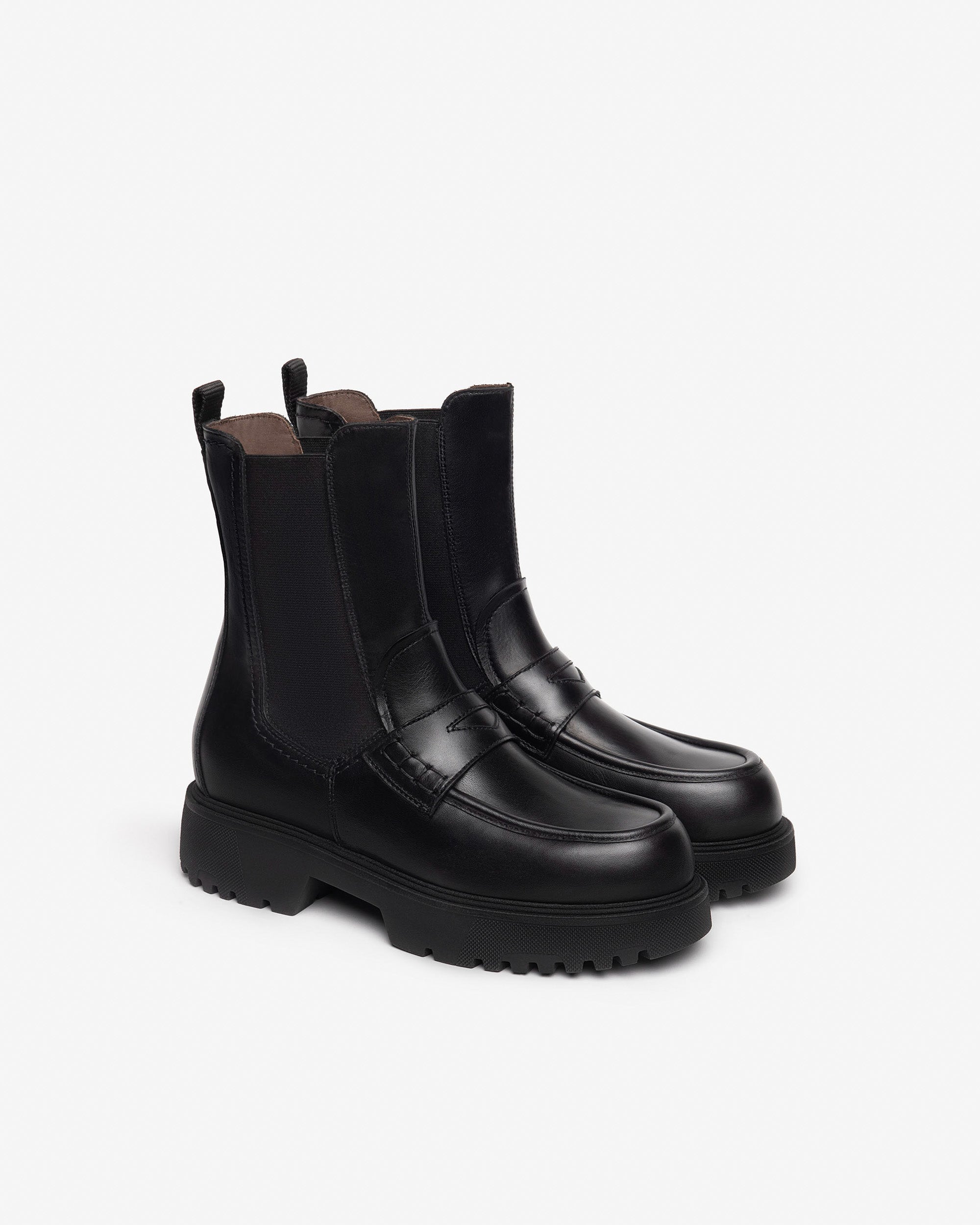  Chelsea-Boots aus Leder für Damen