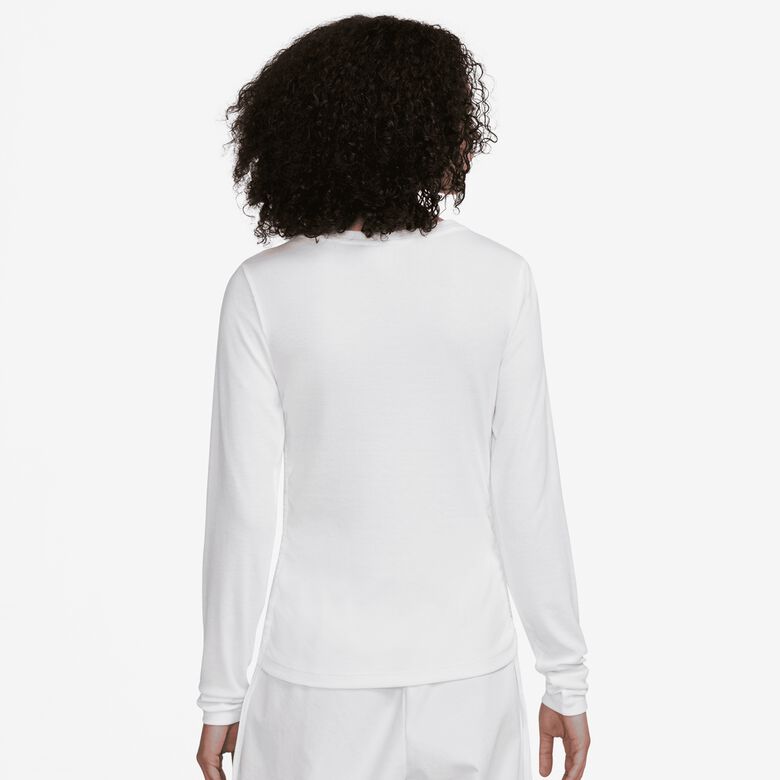 Essentiële sportkleding: geribde longsleeve crop top