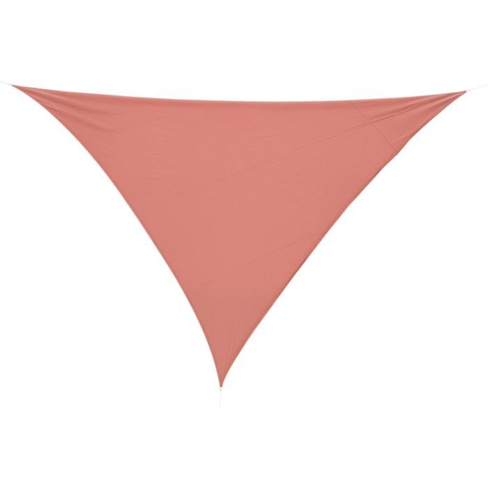 Voile d'ombrage - Outsunny - triangulaire grande taille 4x4x4 m haute densité anti-UV - PE - rouge rouille