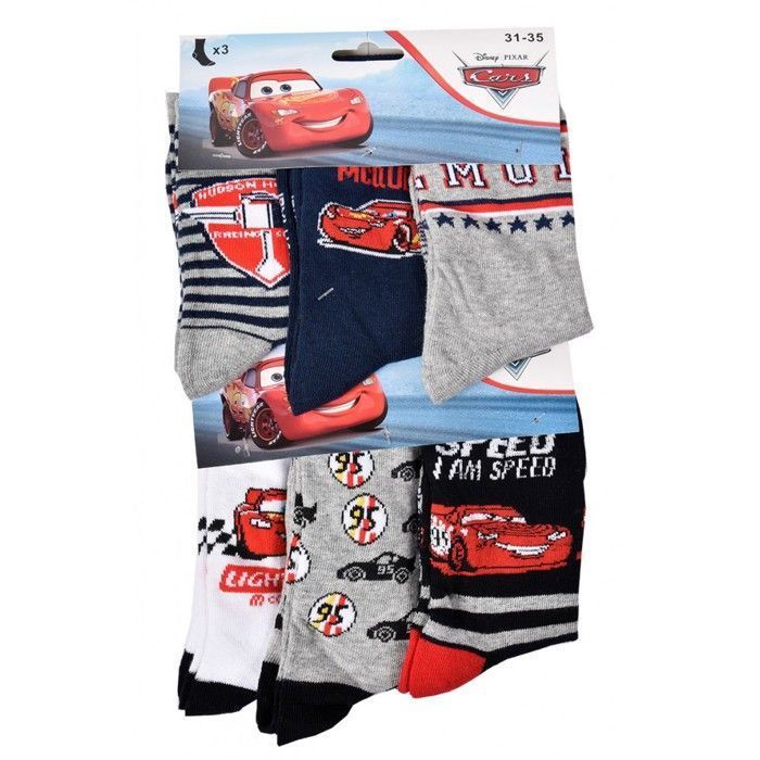 Calzini da bambino con licenza ufficiale - Confezione a sorpresa da 12 paia - Design Cars