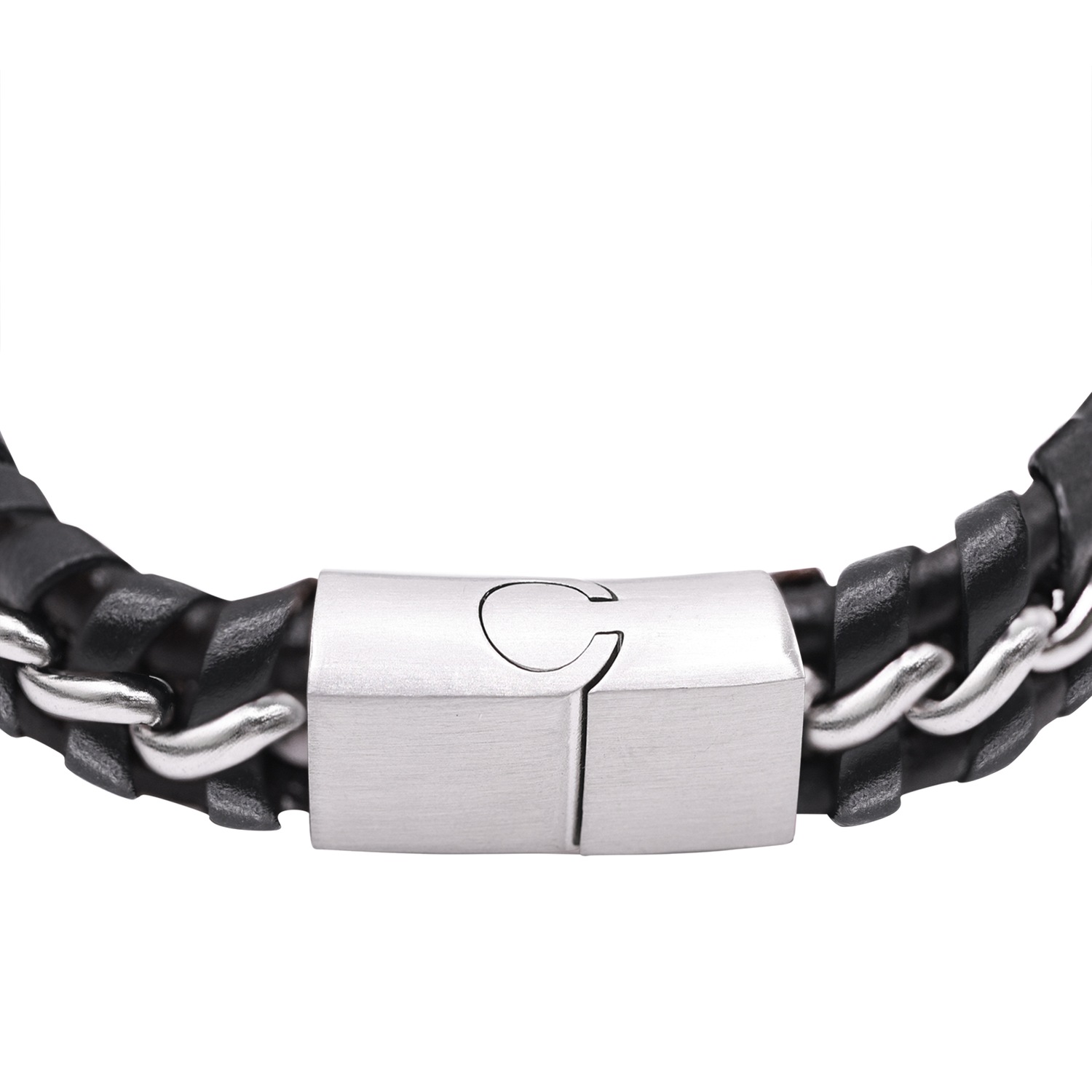 Heideman Bracelet en cuir Henny noir