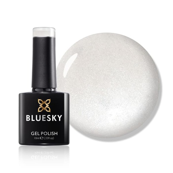 Gelový lak Bluesky - stříbrný třpytivý