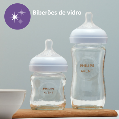 Sada 3 skleněných kojeneckých lahví Philips Avent Natural Response (1 kus)