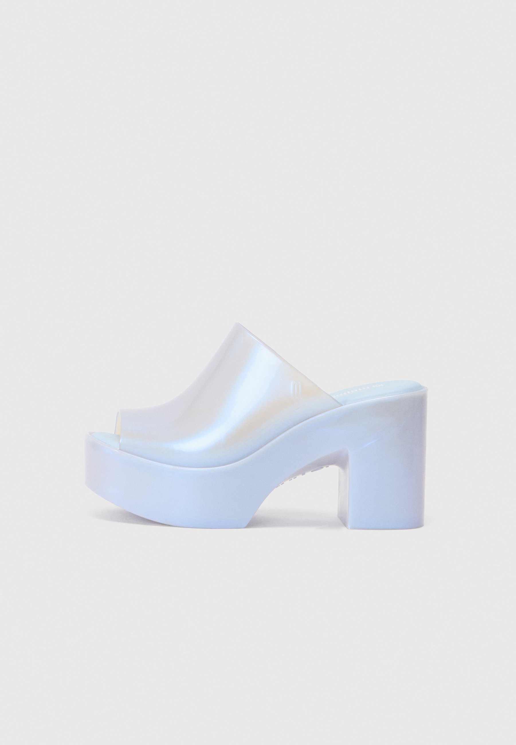Melissa HYPE - Muiltjes met hak - parelblauw
