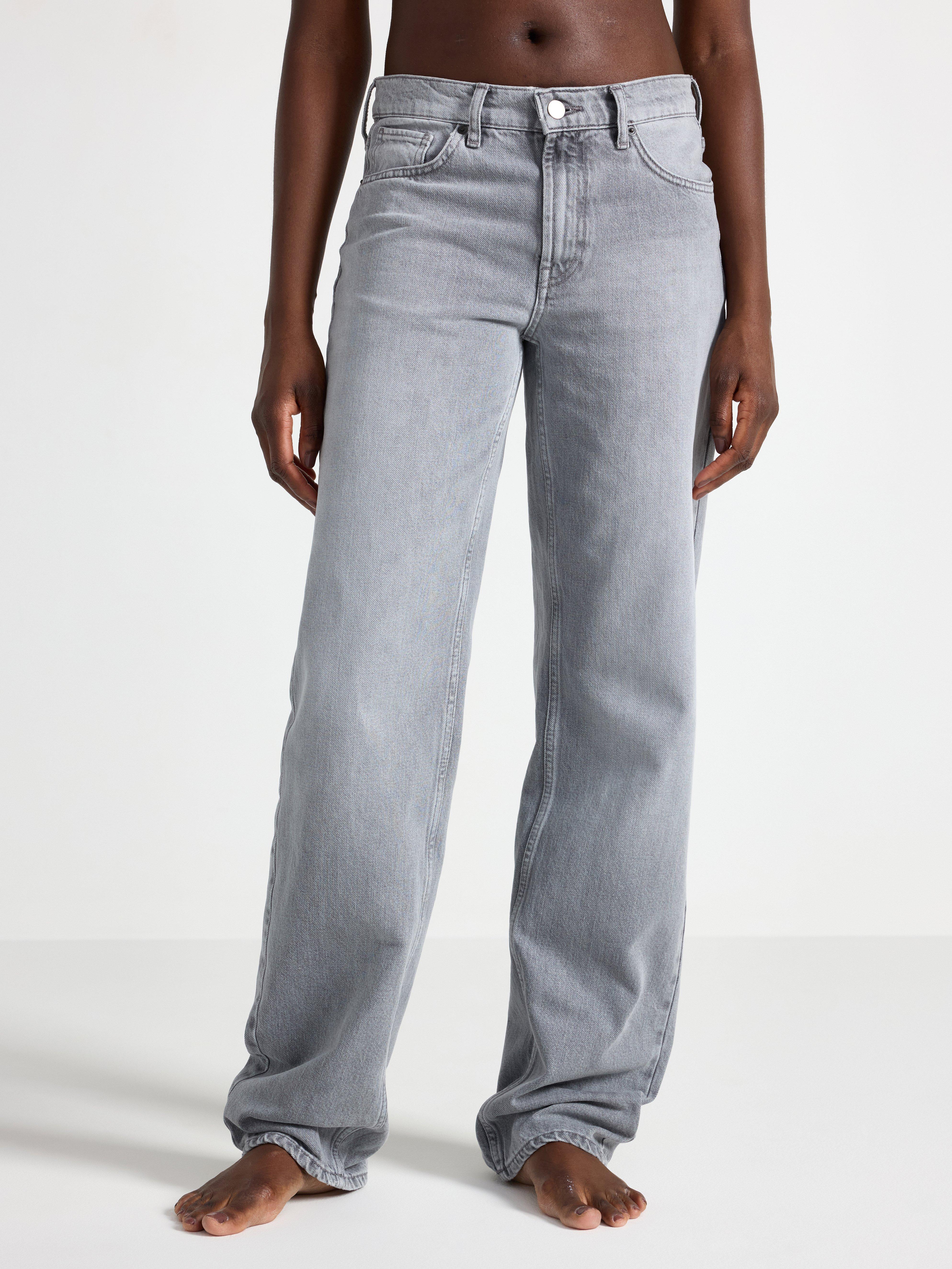 STRAIGHT Sia extra långa jeans Grey
