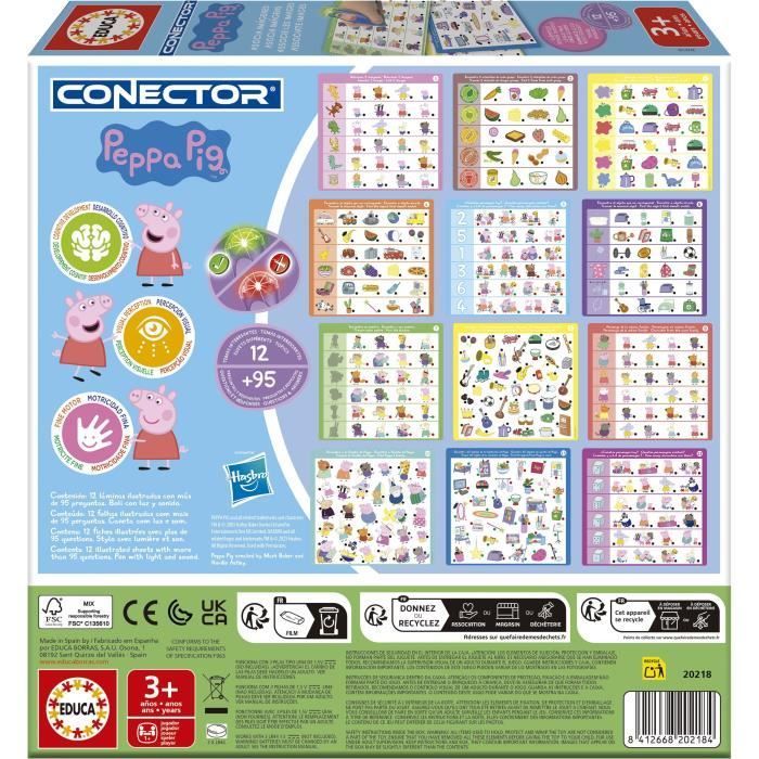 Conector Junior - Gioco educativo elettronico - EDUCA - Peppa Pig - Apprendimento interattivo - Età 3+