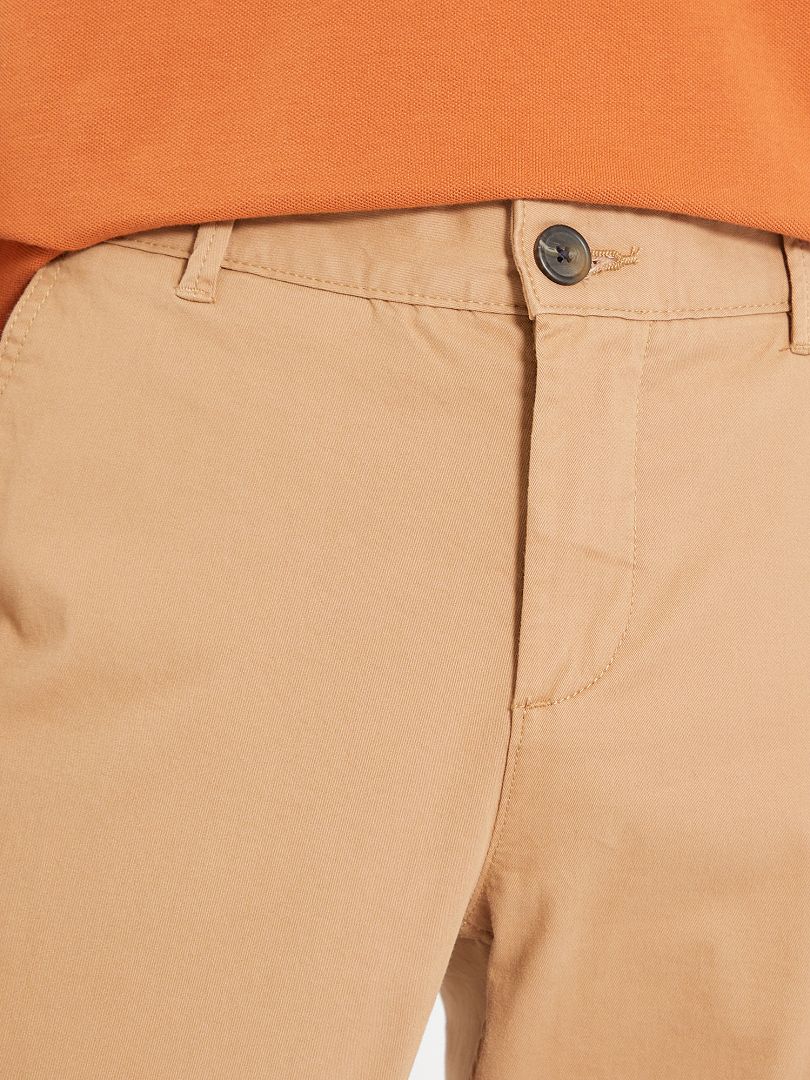 Calça chino slim - bege