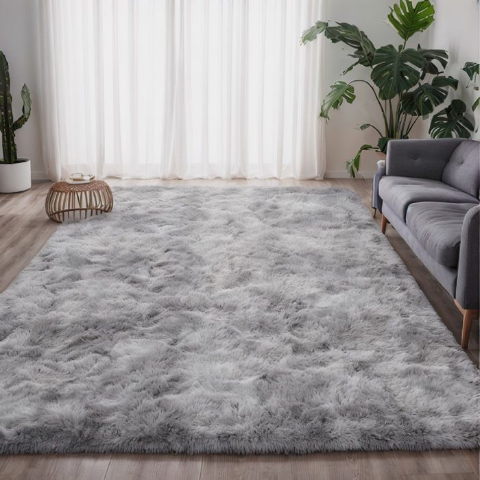 Alfombra para sala de estar, alfombra Frixovel para dormitorio de 160x230 cm, base antideslizante, suave y mullida.