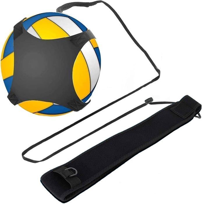 Volleyball and football training equipment, ball rebound aid with adjustable rope and belt