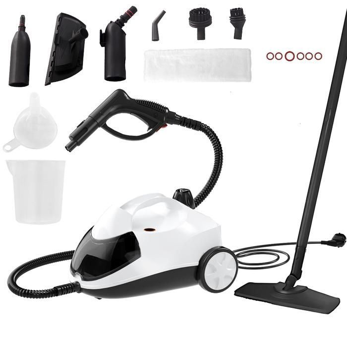 Nettoyeur Vapeur - Avec 13 accessoires - 4.5 bars - 2000W-Pour Cuisine/Salle de Bain/Maison/Auto/Tissus