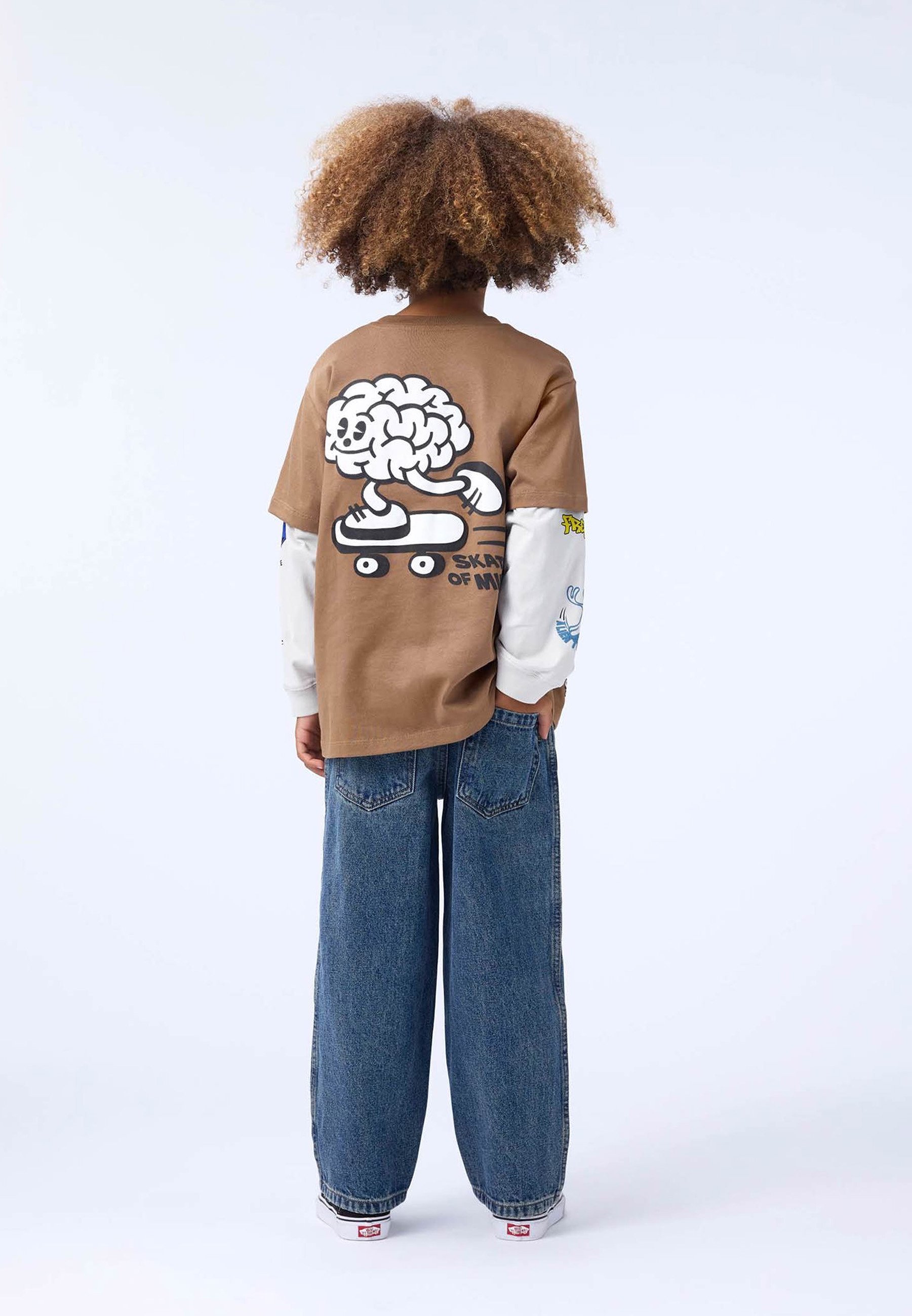 RODNEY SHORT SLEEVES - Tričko s potiskem - fawn