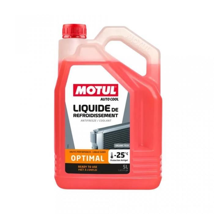 Motul Auto Cool Optimal -25°C Organic Tech Coolant 5L New