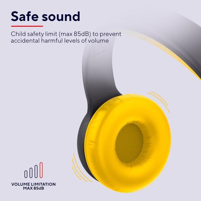 Auriculares con cable Trust Nouna - Límite de volumen de 85 dB - Plegables - Para niños de 4 a 10 años