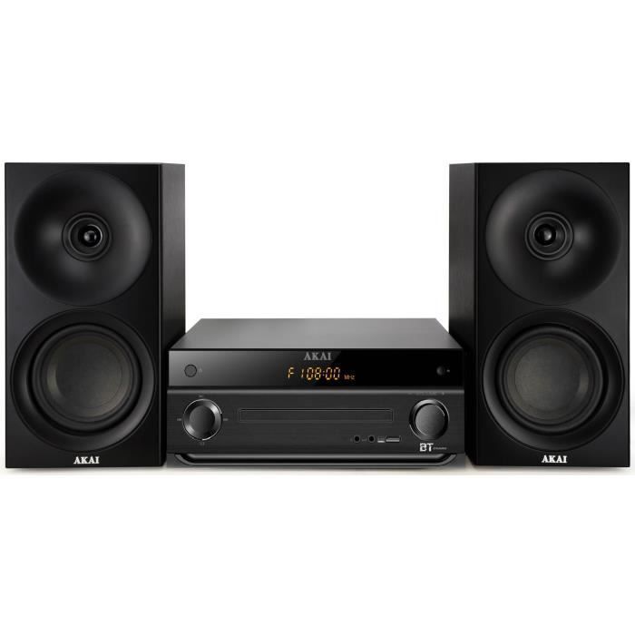 AKAI AM-301K Micro HiFi System - Bluetooth MP3 CD Player - Digital FM Tuner - 40W - USB - 1-Year Warranty