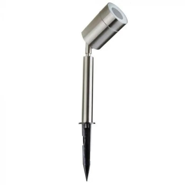Foco de exterior con estaca SILAMP de acero inoxidable IP44 para bombilla GU10