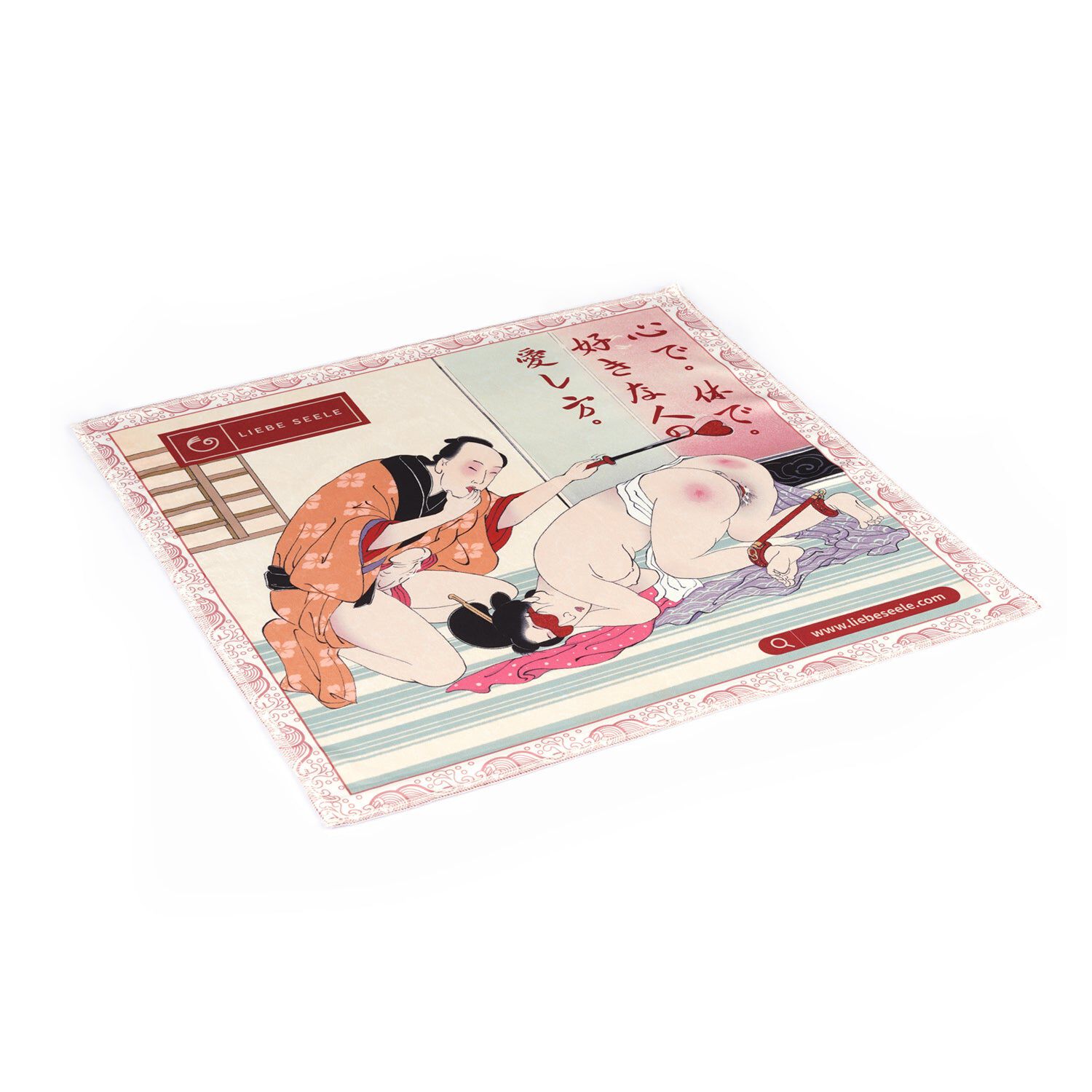 Liebe Seele Kinbaku Ukiyoe Vörös Rózsás Báránybőr Crop