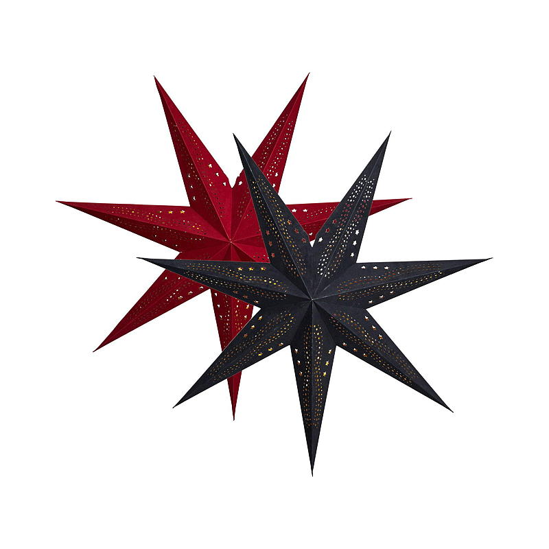 Leichter Weihnachtsstern (75 cm) in Samt