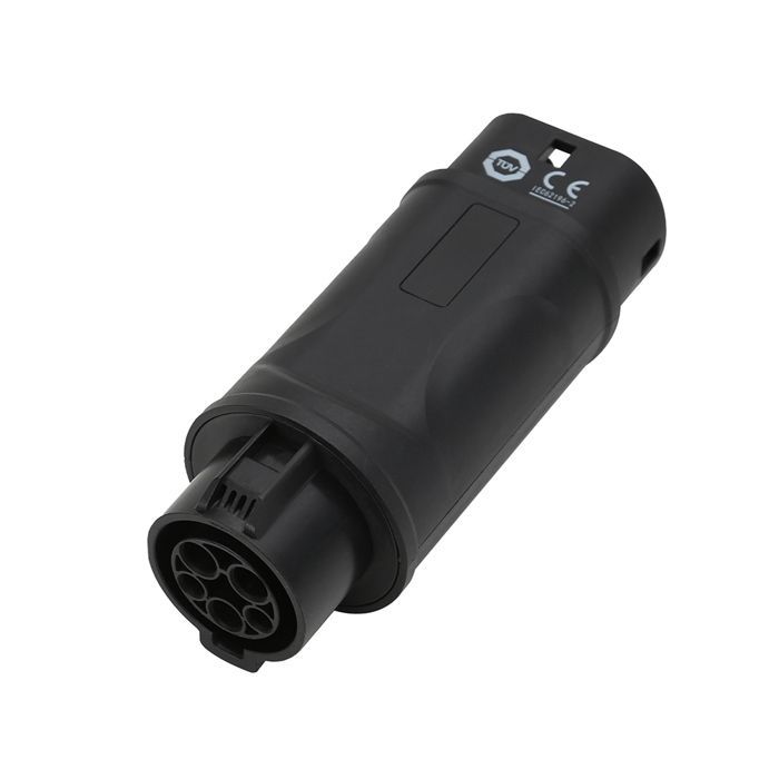 Adaptador de conector de carga para vehículos eléctricos JATRHG Tipo 1 a Tipo 2, convertidor SAE J1772 a IEC62196
