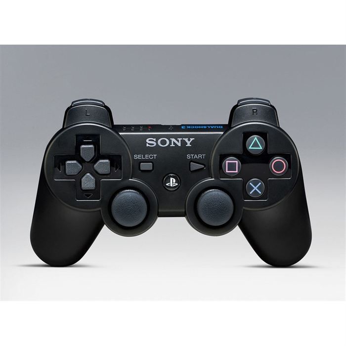 Schwarzer Dualshock 3 PS3-Gamecontroller