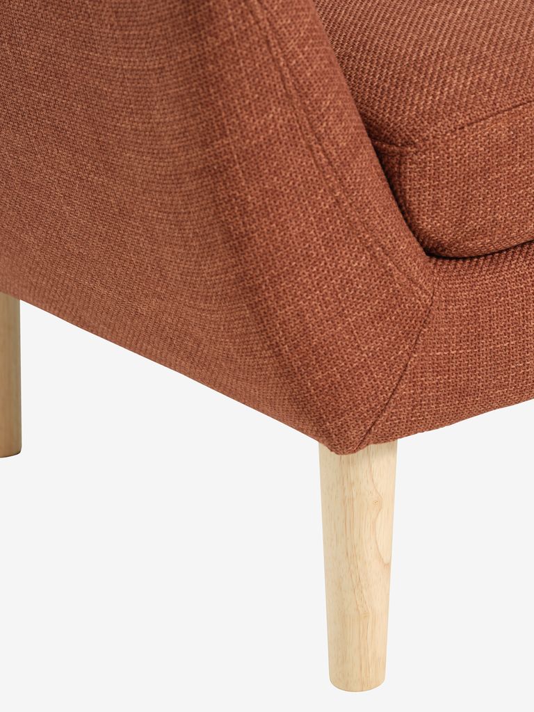 EGEDAL EGEDAL 2,5-vietė terakotos/ąžuolo audinio sofa