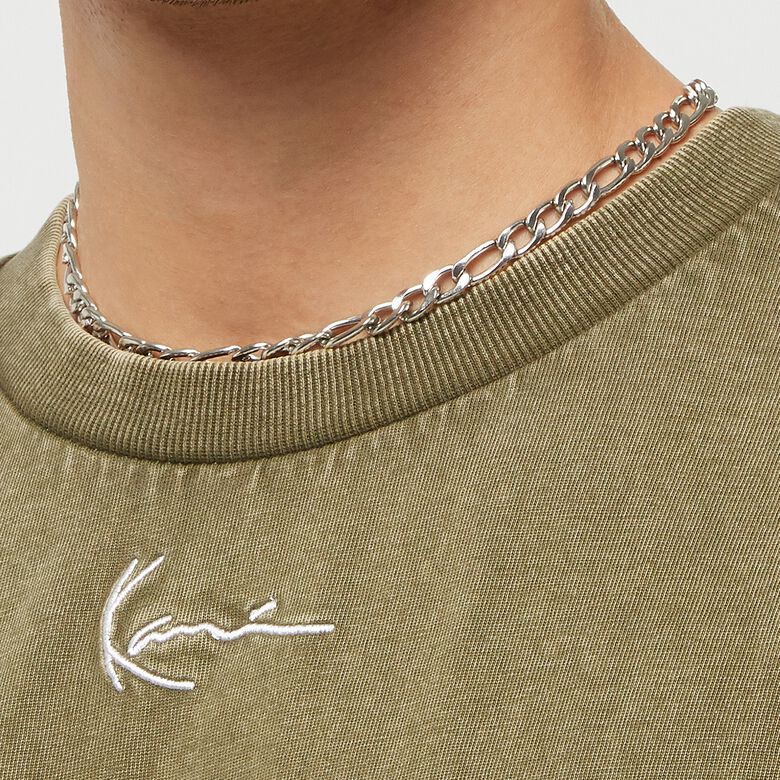 Kleines, kastenförmiges T-Shirt aus schwerem Jersey mit charakteristischer Signatur und Waschung