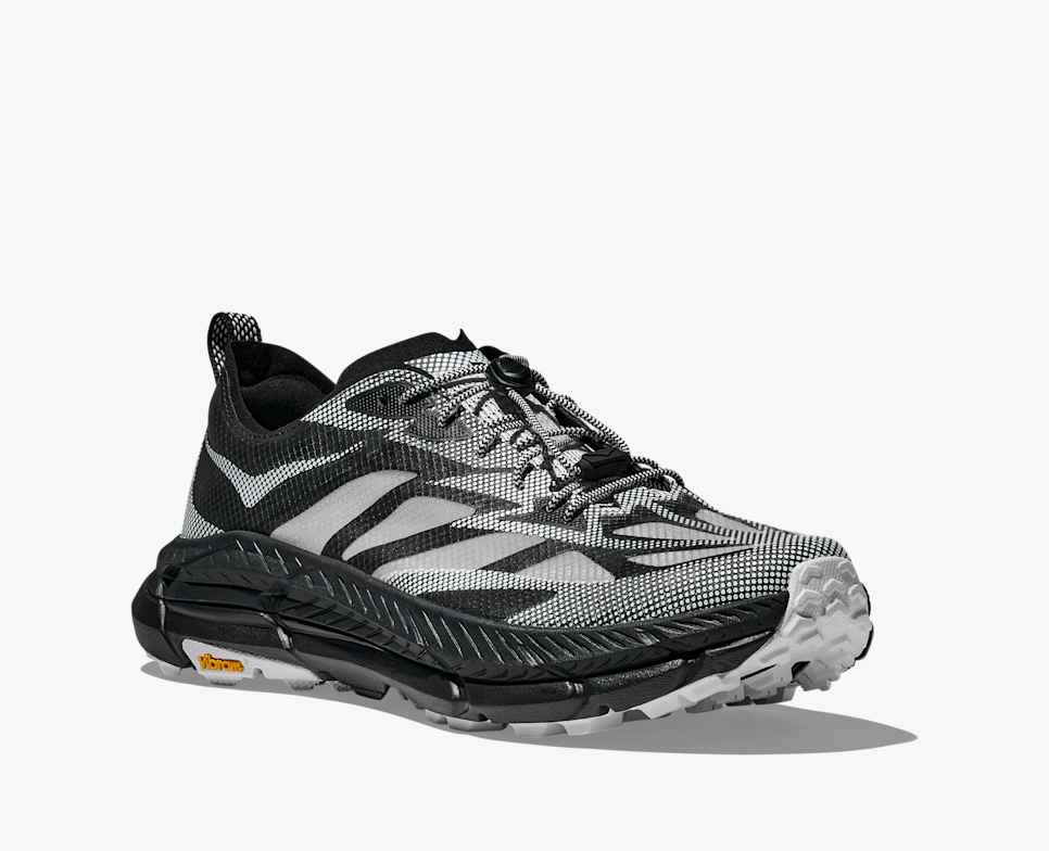 HOKA Stealth/Tech Mafate Speed 4 Lite Negro/Blanco