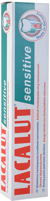 Pasta de dentes Lacalut Sensitive para dentes sensíveis
