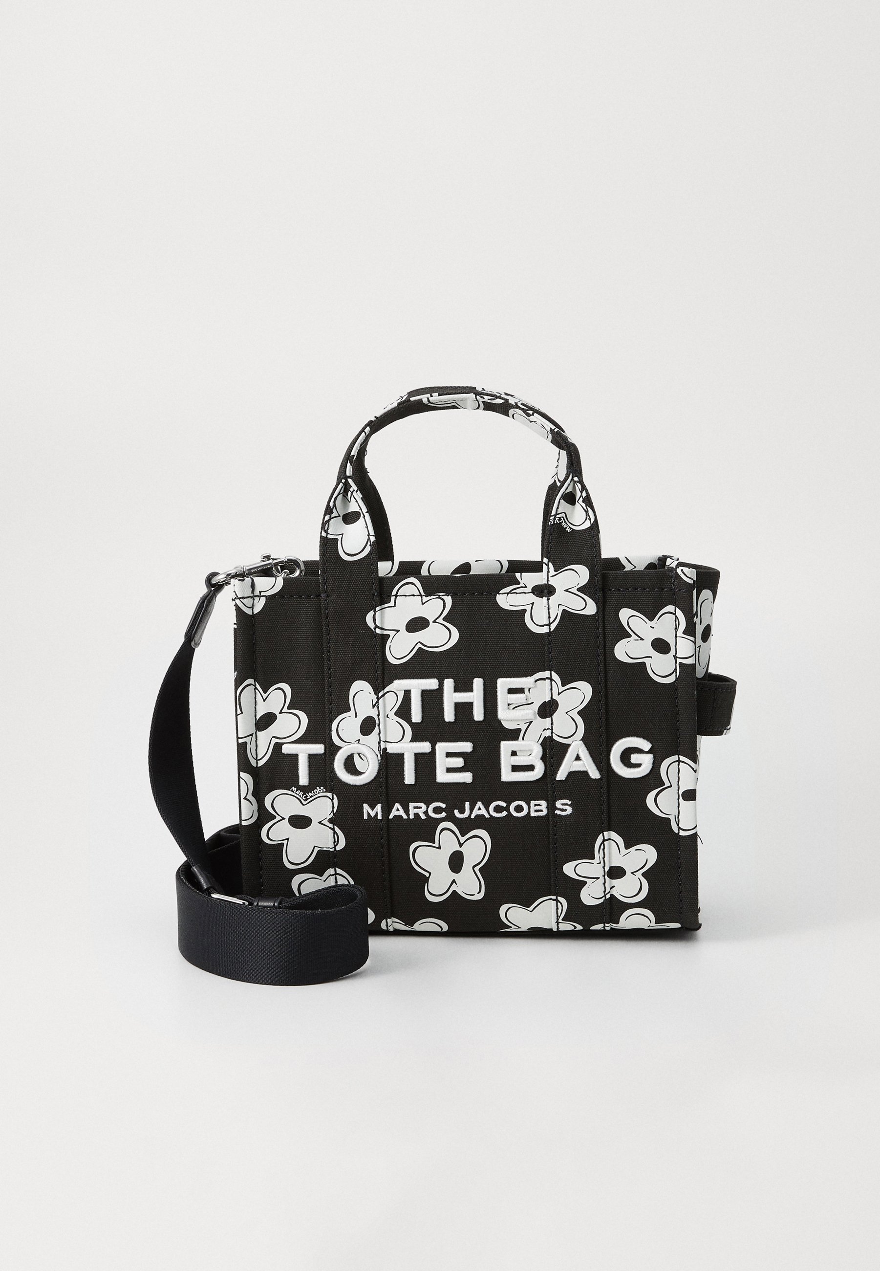 MARC JACOBS THE SMALL TOTE - Handtas - zwart/wit