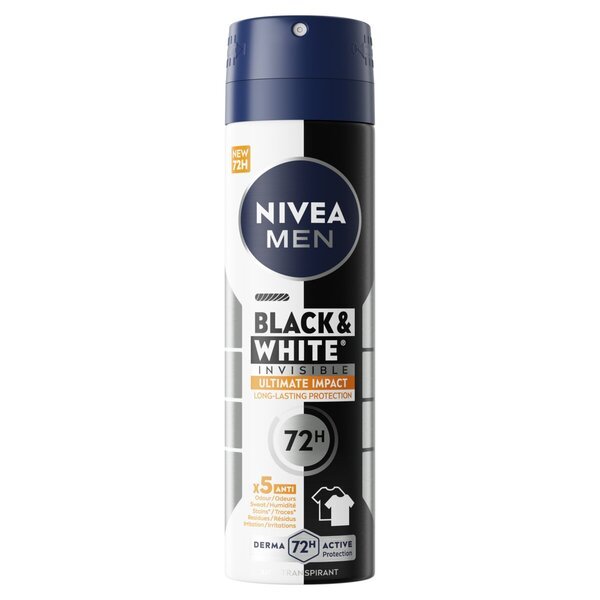 NIVEA Men Black & White Invisible Ultimate Impact антиперспирант спреј 150 мл