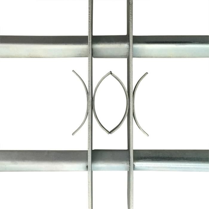 Adjustable Window Security Grille - MOTHINESSTO - LY2525 - Galvanized Steel - Manual - No