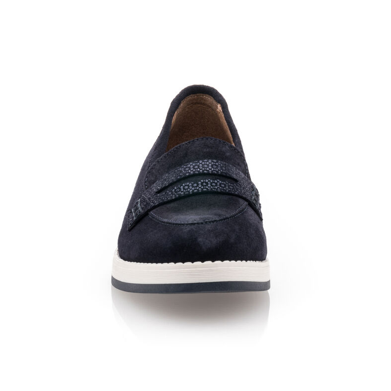 Blaue Damen-Loafer/Bootsschuhe