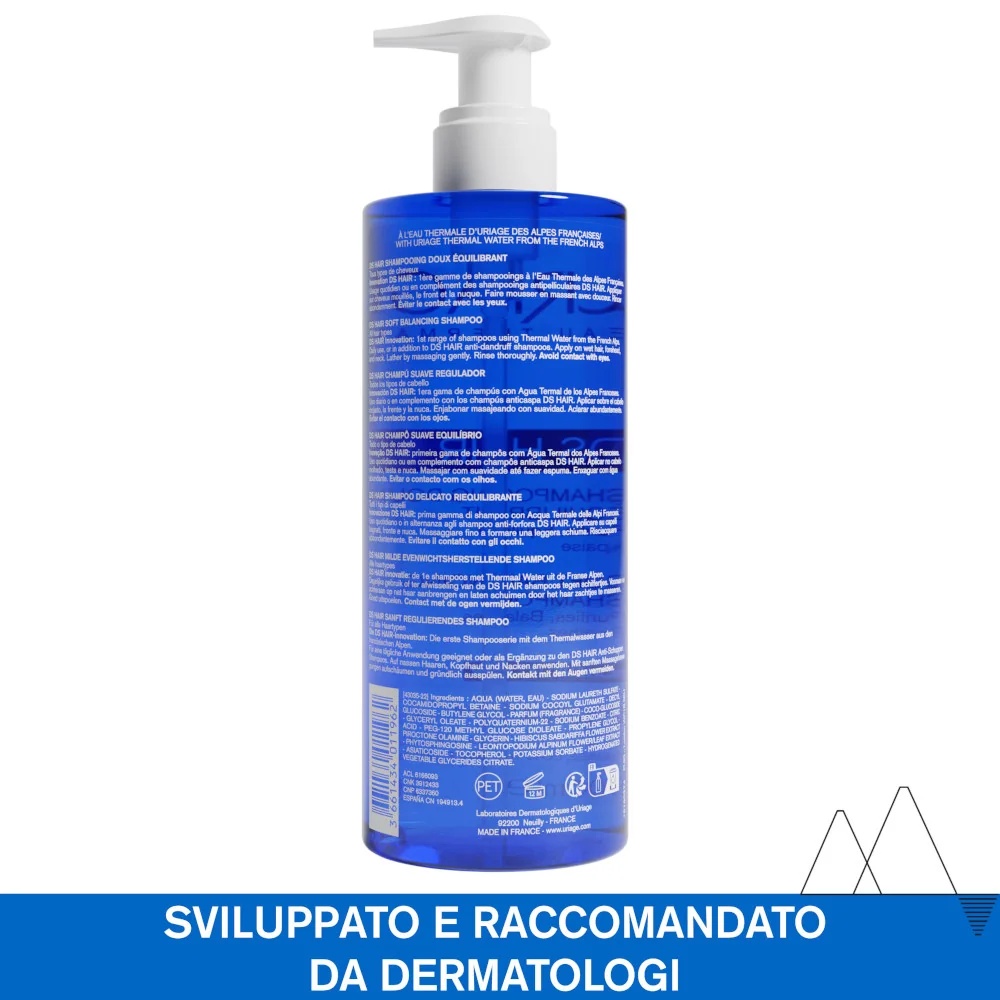 URIAGE Uriage DS Milde Rebalancing Shampoo voor het Haar 500 ml Reinigt en kalmeert