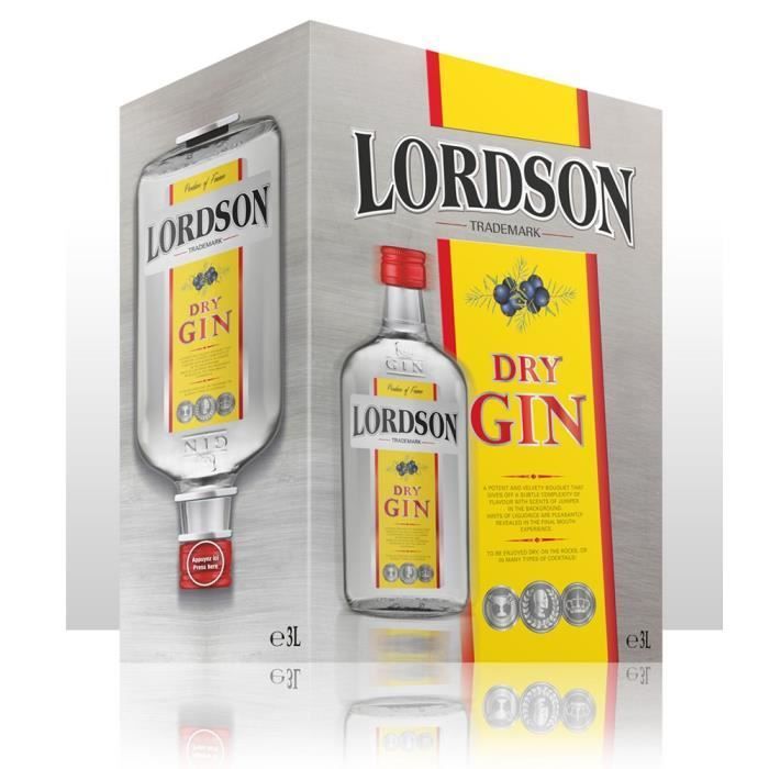 Gin Lordson Babero 3 Litros 37,5°