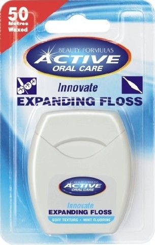 Active Oral Care Expandovateľná zubná niť Dentálne nite a pásky