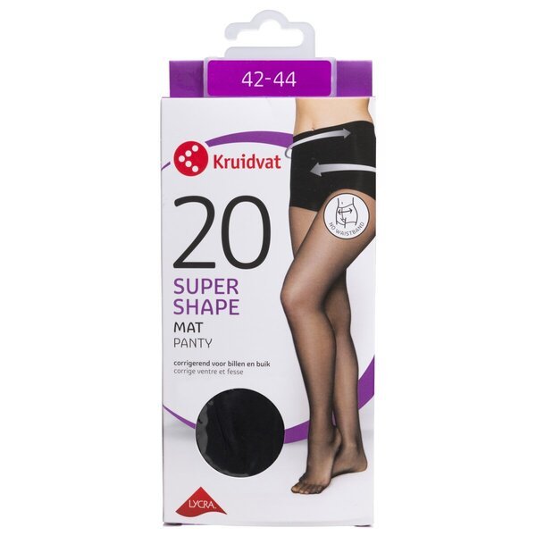 Kruidvat Super Shape Matte 20 Den хулахопке<br>црне, величина 42-44